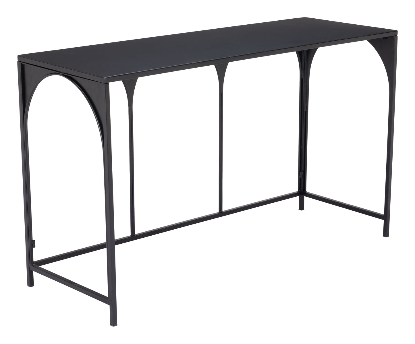 Loriet Console Table - Black Stylish and Sophisticated Console Table for Modern Living Spaces and Entryways