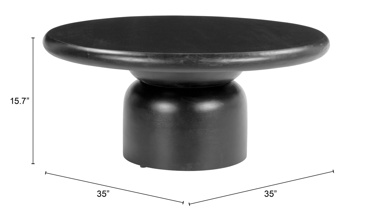 Hals Coffee Table Black β Modern and Stylish Black Coffee Table for Living Room or Lounge Area