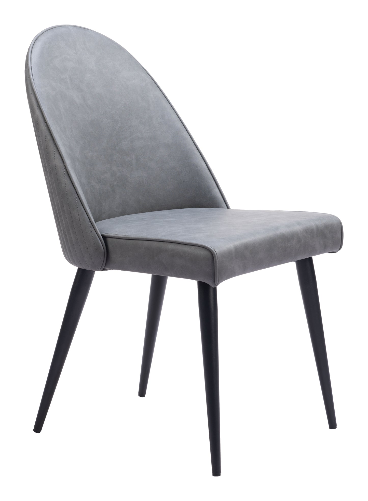 Silloth Armless Dining Chair Set of 2 - Gray Modern Chairs for Stylish Dining Rooms