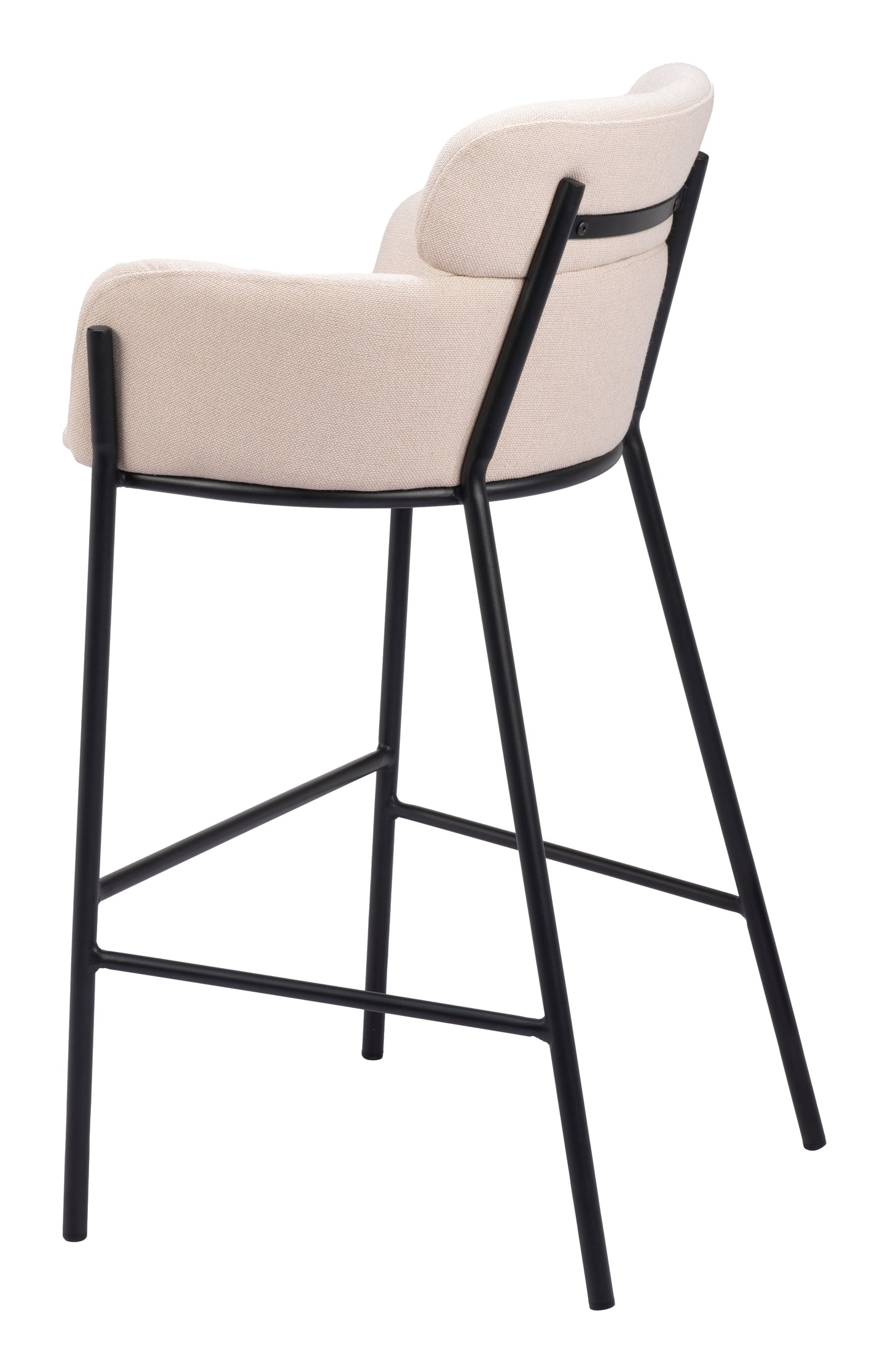 Bremor Barstool Beige β Chic and Comfortable Beige Barstool for Kitchen or Home Bar Area