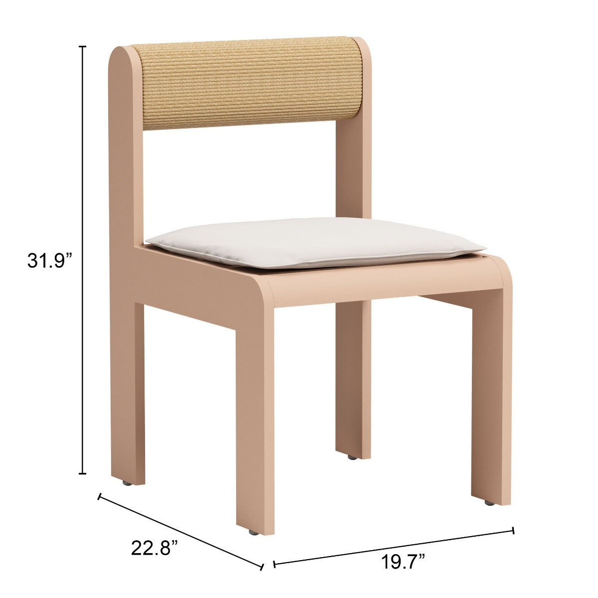 Island Dining Chair (Set of 2) White - Sleek & Stylish Dining Chairs with a Clean White Finish for a Modern Look