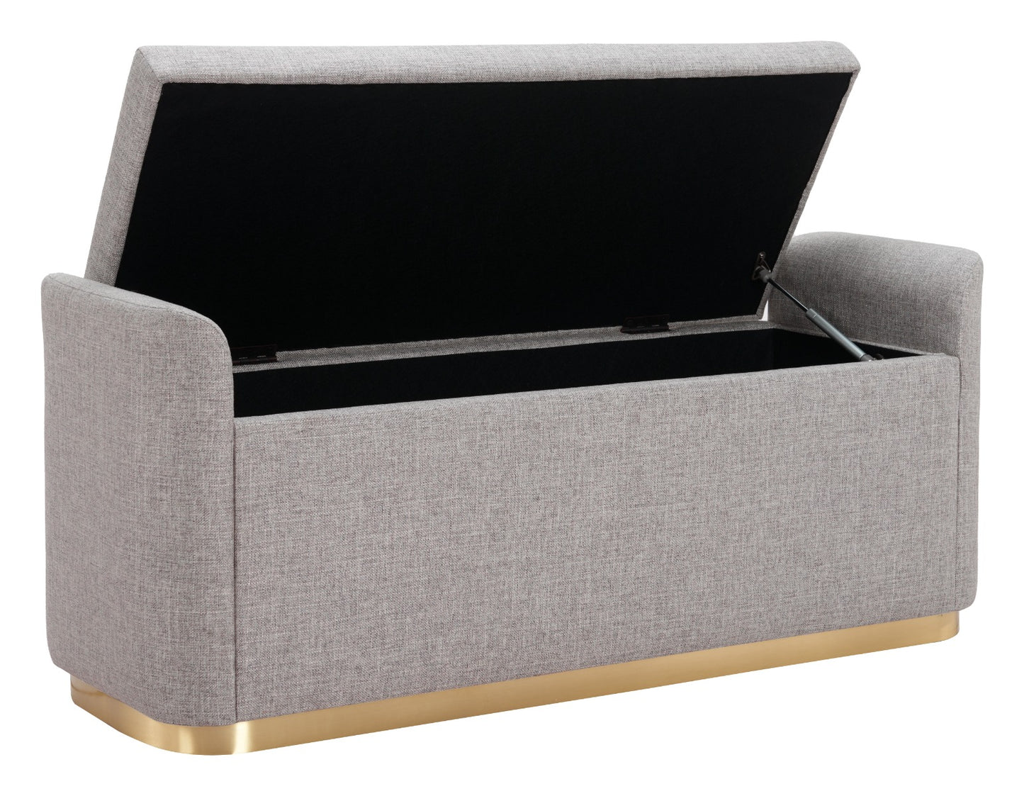 Dobo Storage Bench - Gray Stylish and Functional Bench with Storage for Modern Living Spaces