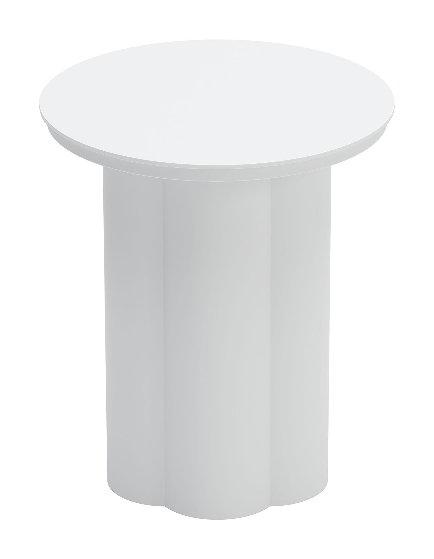 Kogur Side Table White - Sleek & Modern Side Table with a Clean White Finish for a Contemporary Touch