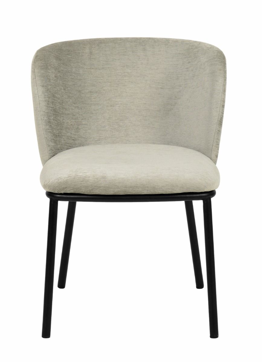 Modrest Bessie Dining Chairs – Set of 2 Modern Grey Chairs for Stylish Dining