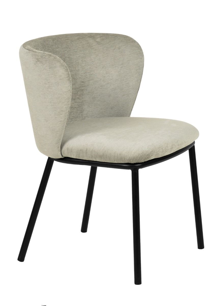 Modrest Bessie Dining Chairs – Set of 2 Modern Grey Chairs for Stylish Dining