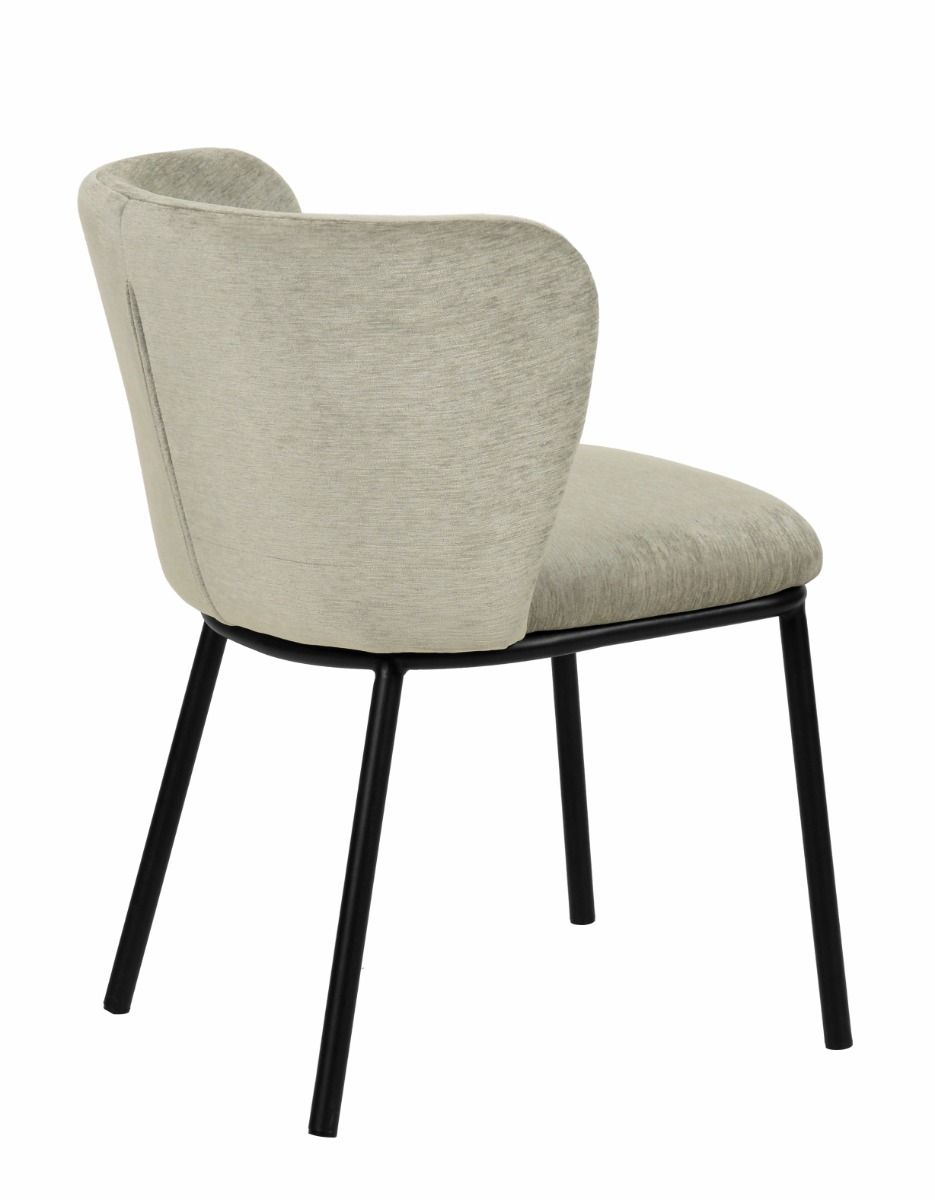 Modrest Bessie Dining Chairs – Set of 2 Modern Grey Chairs for Stylish Dining