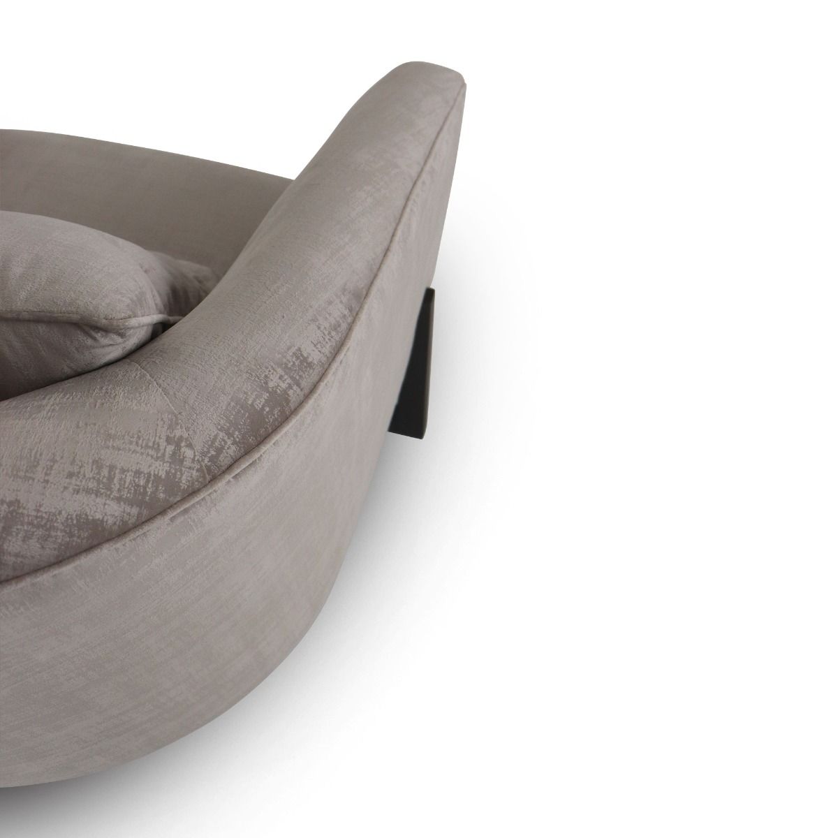 Modrest Forbis - Contemporary Light Grey Fabric Accent Chair