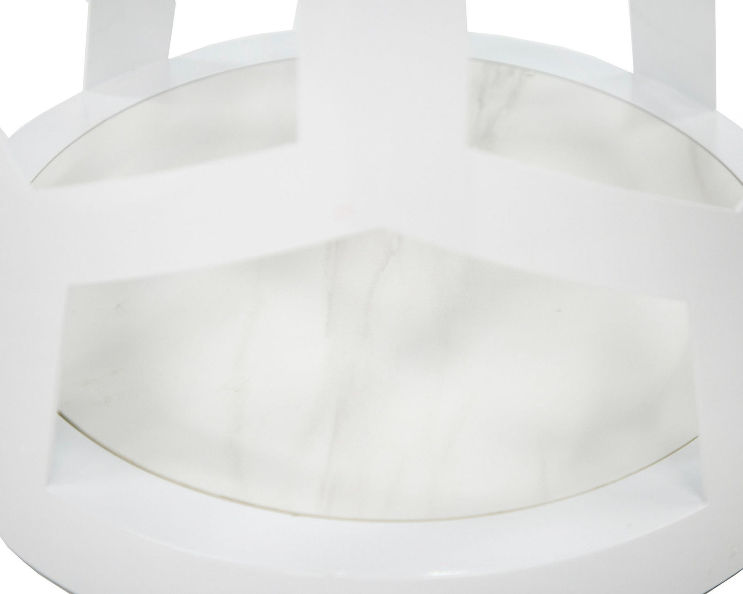 Modrest Lilly - Modern White and 15mm Glass Rectangular Dining Table