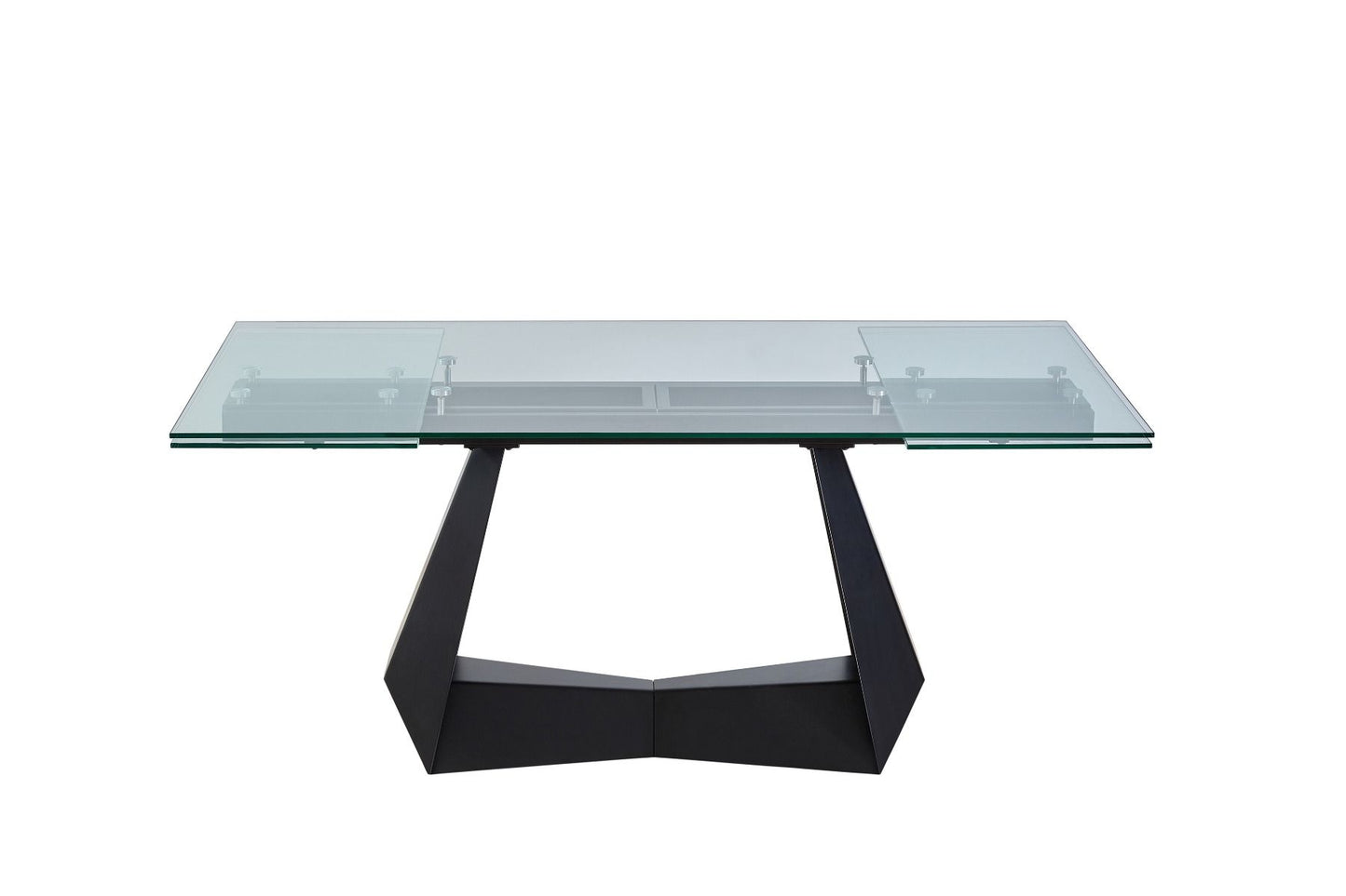 Modrest Maroney - Modern Black and Glass Extendable 70.5"/106" Dining Table