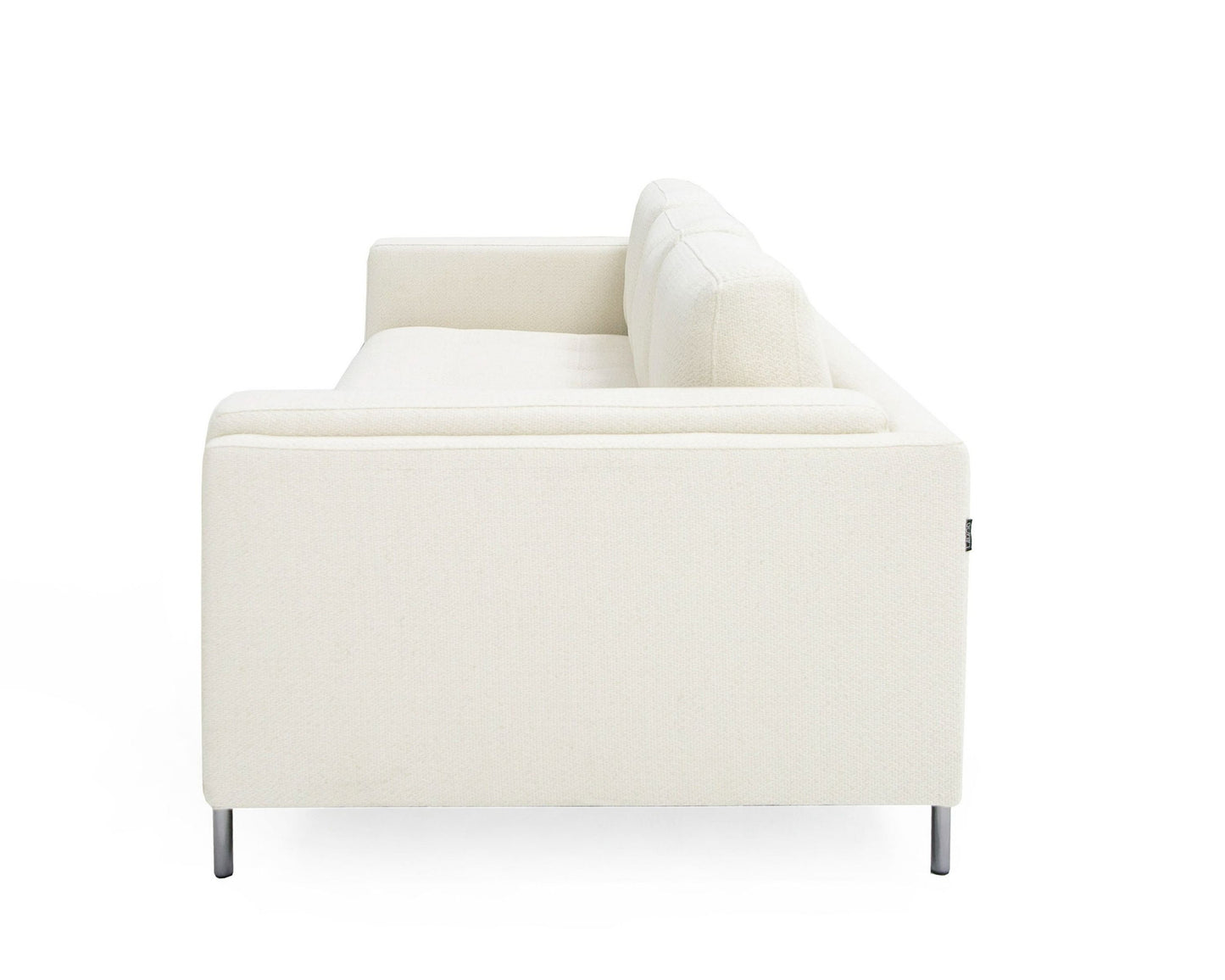 Divani Casa Schmidt Modern Off White Fabric Sofa + 2 Chairs A Sleek Combination of Luxurious Comfort and Contemporary Design for Sophisticated Living Spaces