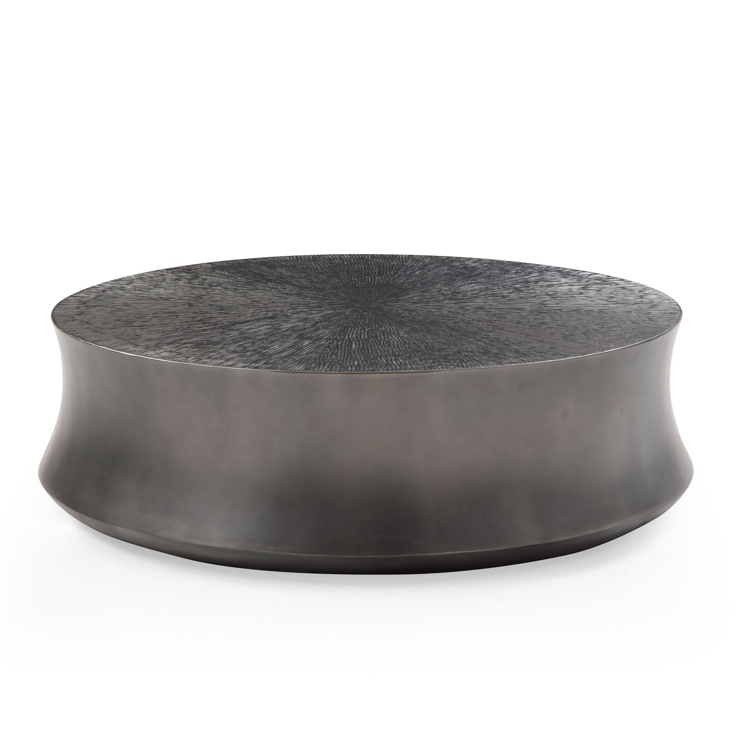 Modrest Airdrie Modern Antique Grey Round Coffee Table Set β Chic Contemporary Living Room Collection