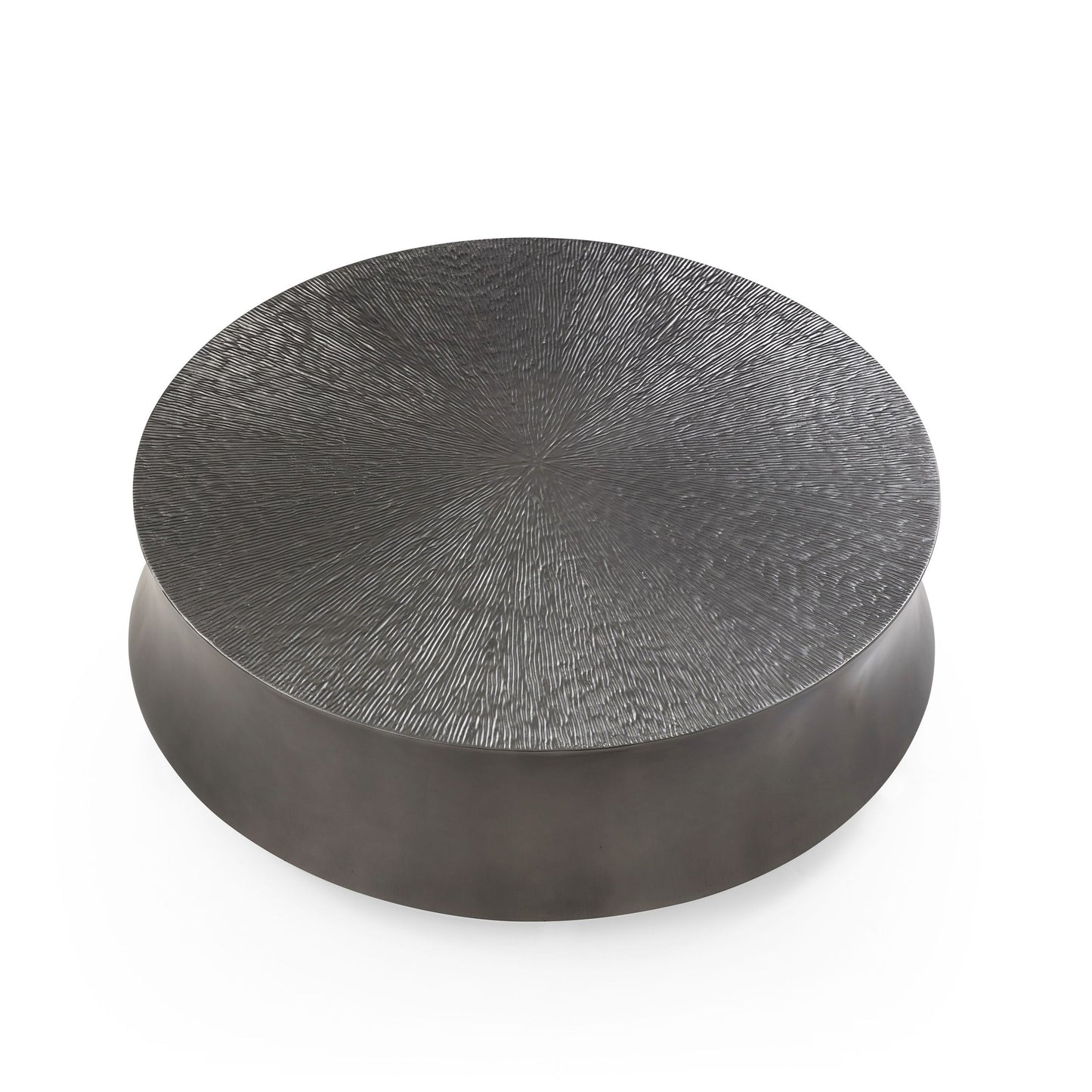 Modrest Airdrie Modern Antique Grey Round Coffee Table Set β Chic Contemporary Living Room Collection