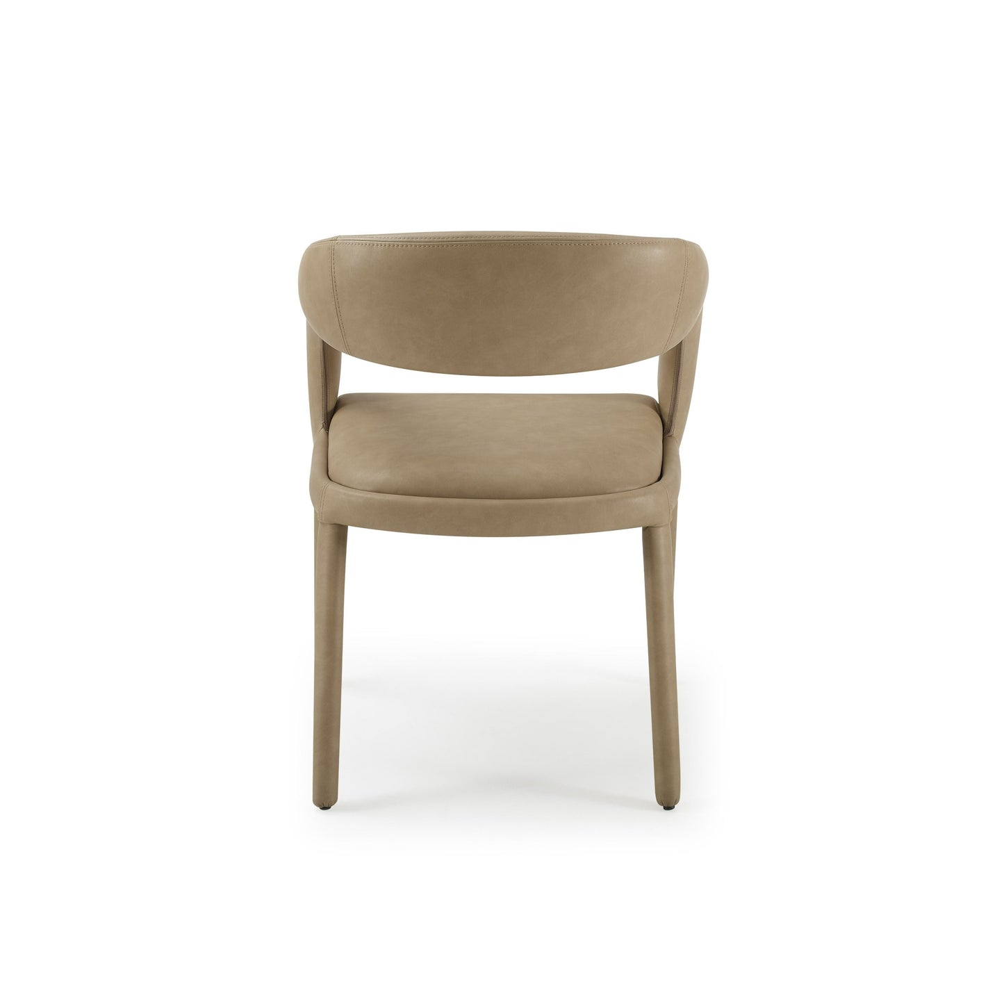 Modrest Faerron - Modern Tan Leatherette Dining Chair