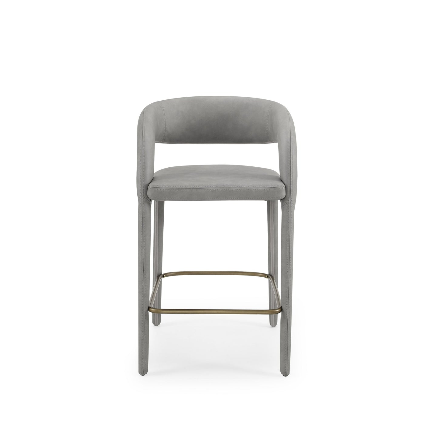 Faerron Modern Grey Leatherette Counter Chair