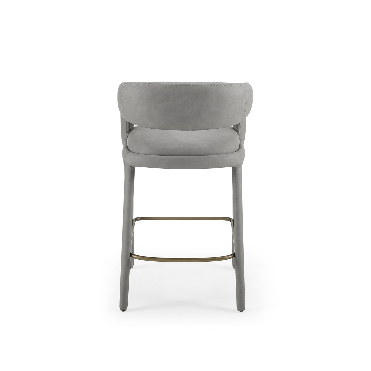 Faerron Modern Grey Leatherette Counter Chair