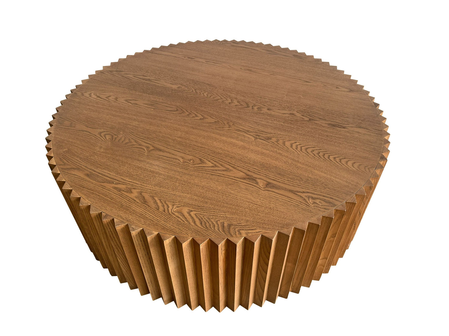 Modrest Espana - Modern Walnut Round Coffee Table