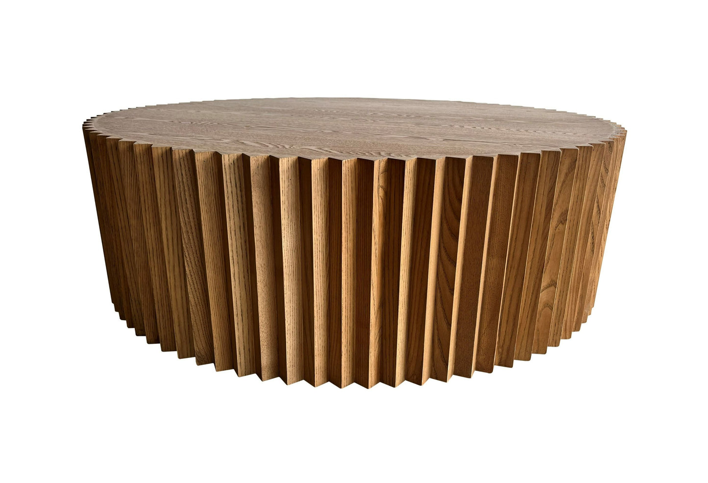 Modrest Espana - Modern Walnut Round Coffee Table