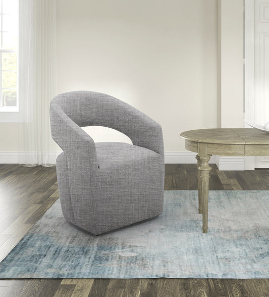 Modrest Angie - Sleek Modern Grey Fabric Accent Chair | Stylish Home Decor
