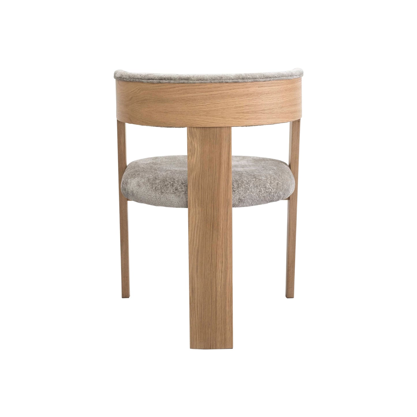 Modrest Washington - Modern Grey Fabric + Natural Oak Dining Chair (Set of 2)
