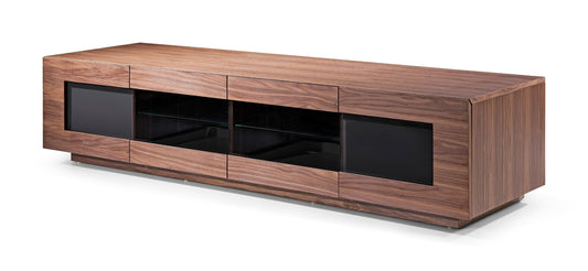 Modrest Frost Modern Walnut TV Unit for Sleek and Contemporary Living Room Storage