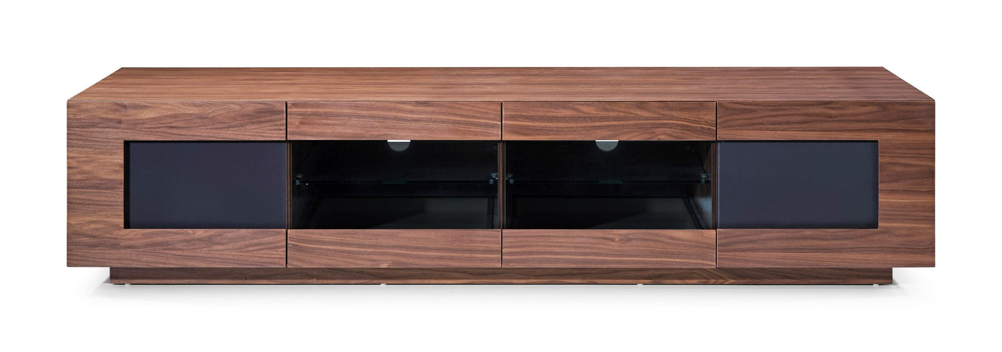 Modrest Frost Modern Walnut TV Unit for Sleek and Contemporary Living Room Storage