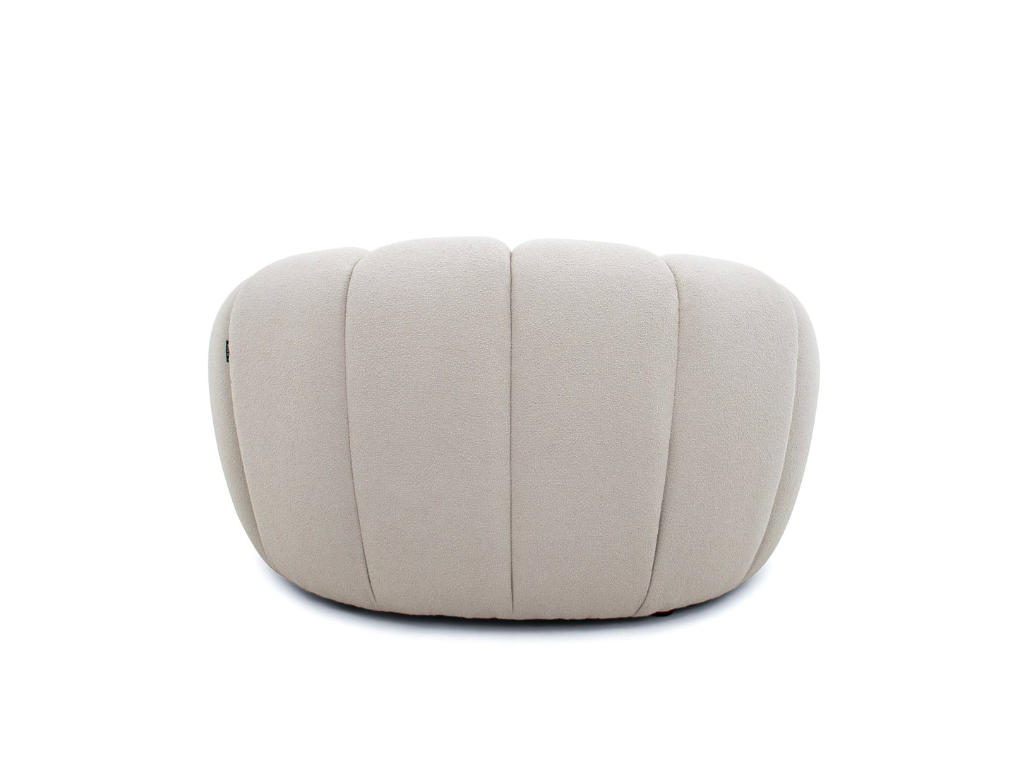 Divani Casa Yolonda - Modern Curved Beige Fabric Sofa Set