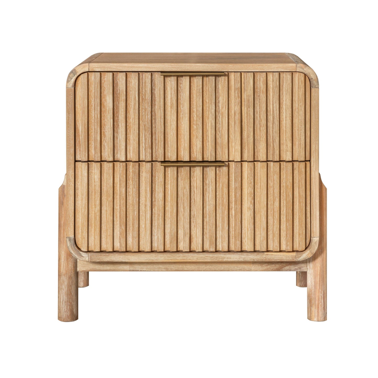 Modrest Mikala Modern Natural Oak Nightstand β A Perfect Blend of Natural Elegance and Functional Design, Ideal for Enhancing Your Bedroom's Aesthetic.