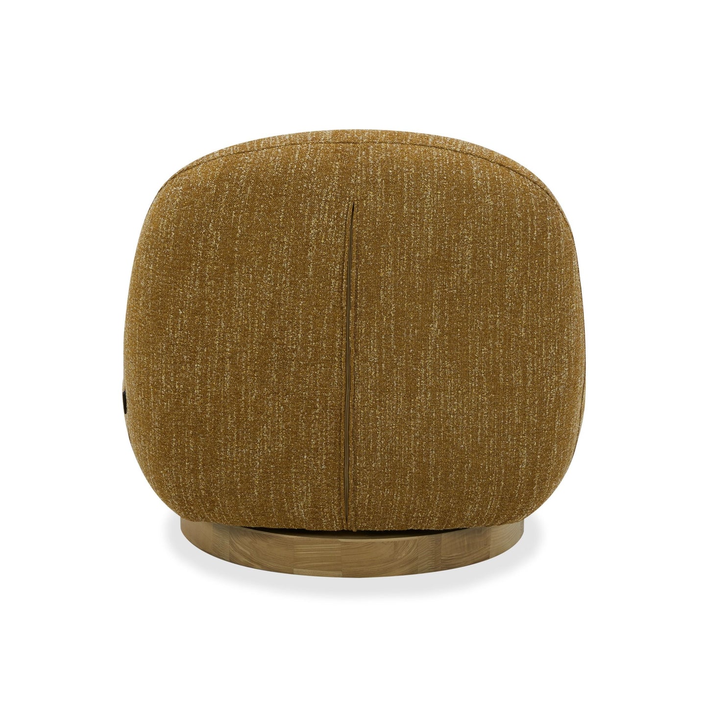 Modrest Renee - Modern Mustard Fabric Swivel Accent Chair