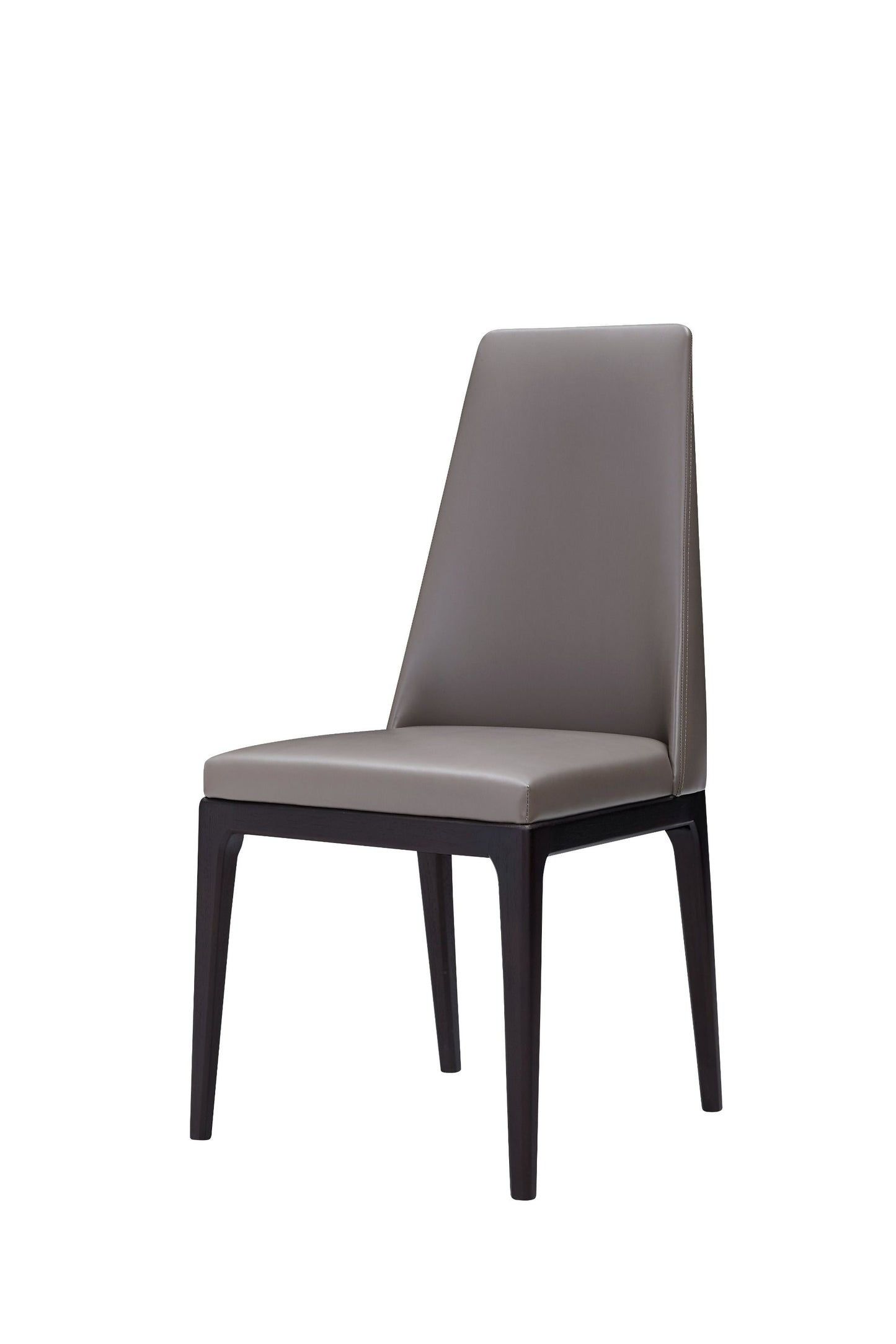 Modrest Encino - Modern Grey & Timber Chocolate Dining Chair (Set of 2)