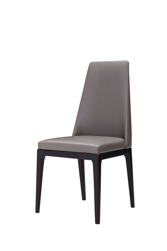 Modrest Encino Modern Grey & Timber Chocolate Dining Chair (Set of 2) β Stylish Comfort for Your Dining Area