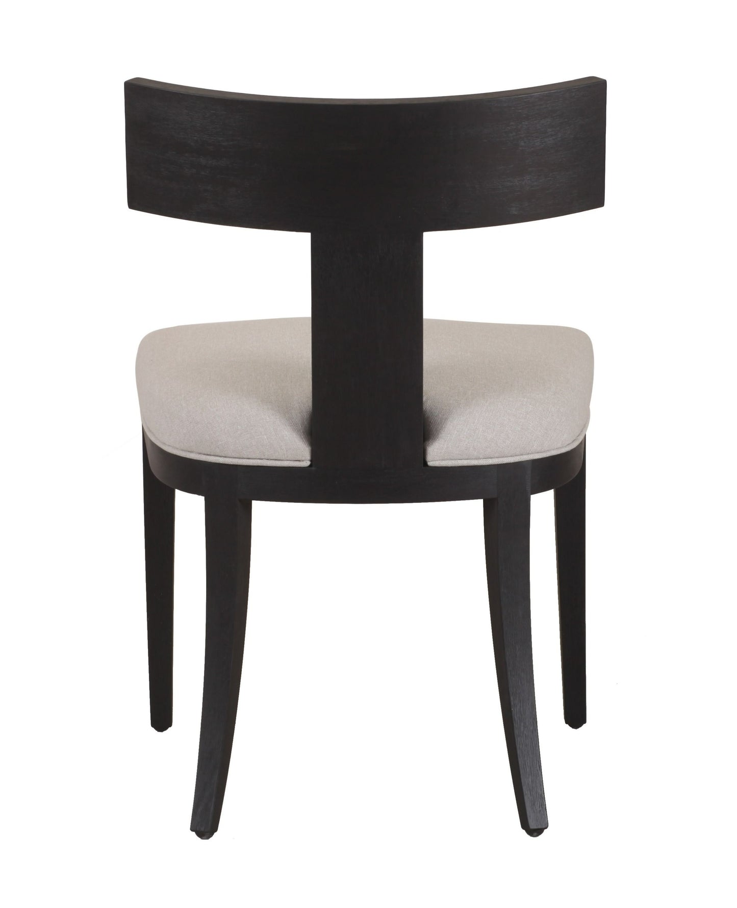 Modrest Fabien Mid-Century Modern Beige Linen + Black Walnut Dining Chair Set of 2 - Stylish and Durable Dining Chairs for Your Home