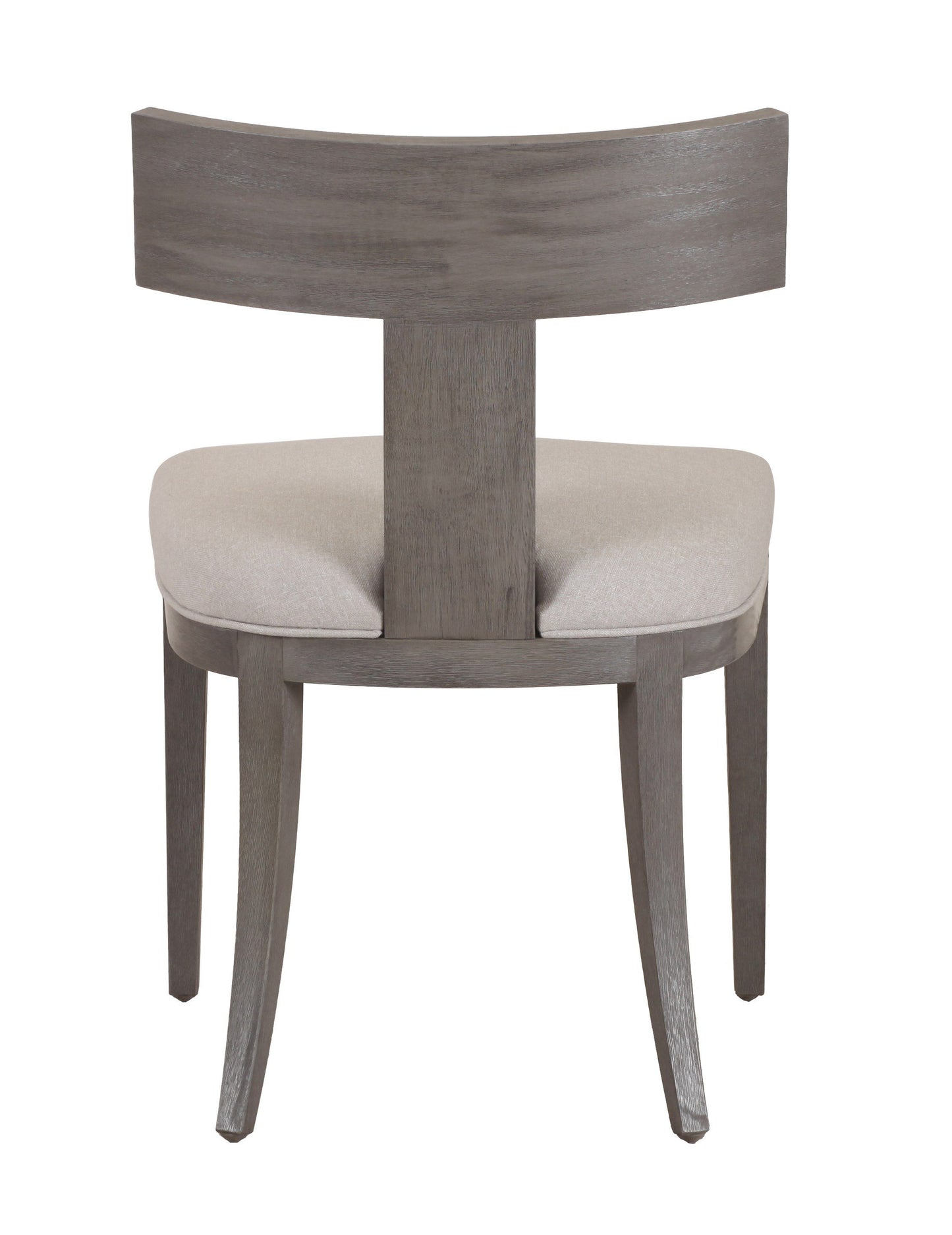 Modrest Fabien Mid-Century Modern Beige Linen + Grey Wash Dining Chair Set of 2 - Elegant and Comfortable Dining Chairs for Any Space