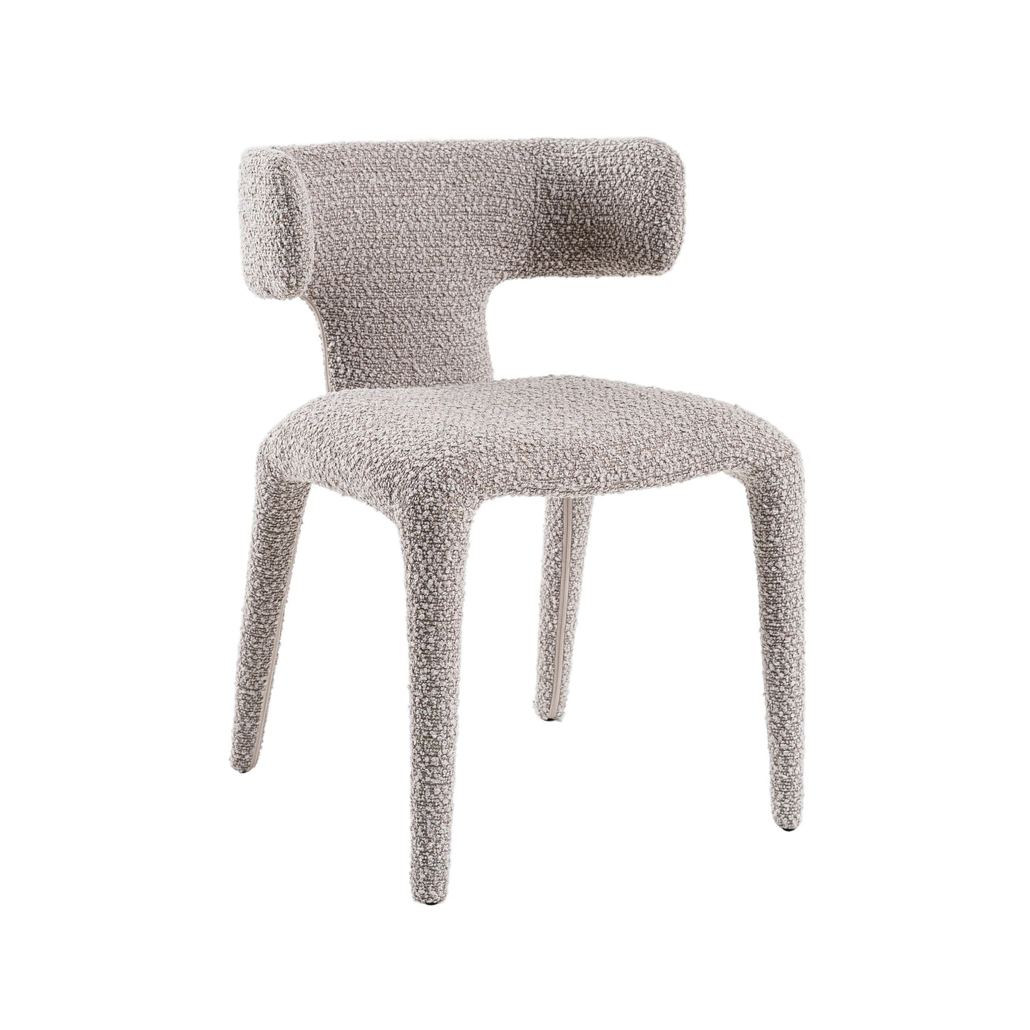 Modrest Saehee Modern Light Grey Fabric Dining Chair - Elegant & Versatile Dining Seating