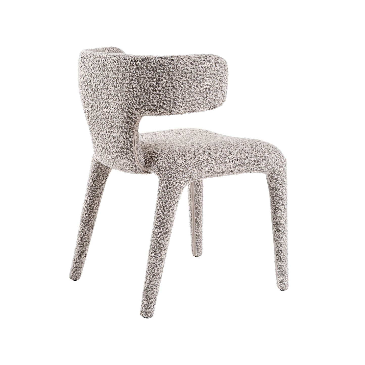 Modrest Saehee Modern Light Grey Fabric Dining Chair - Elegant & Versatile Dining Seating