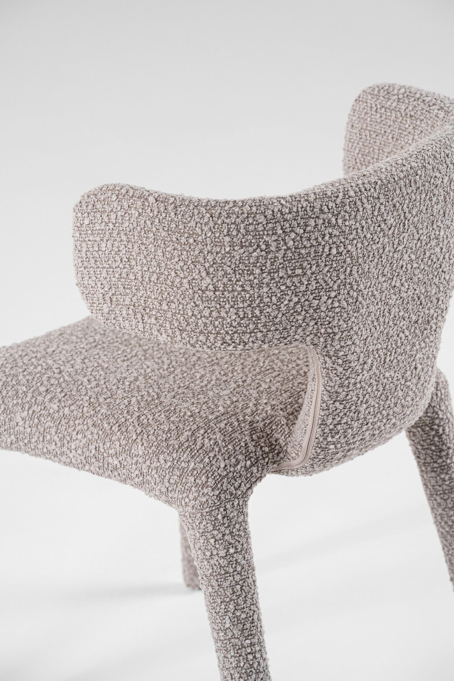 Modrest Saehee Modern Light Grey Fabric Dining Chair - Elegant & Versatile Dining Seating