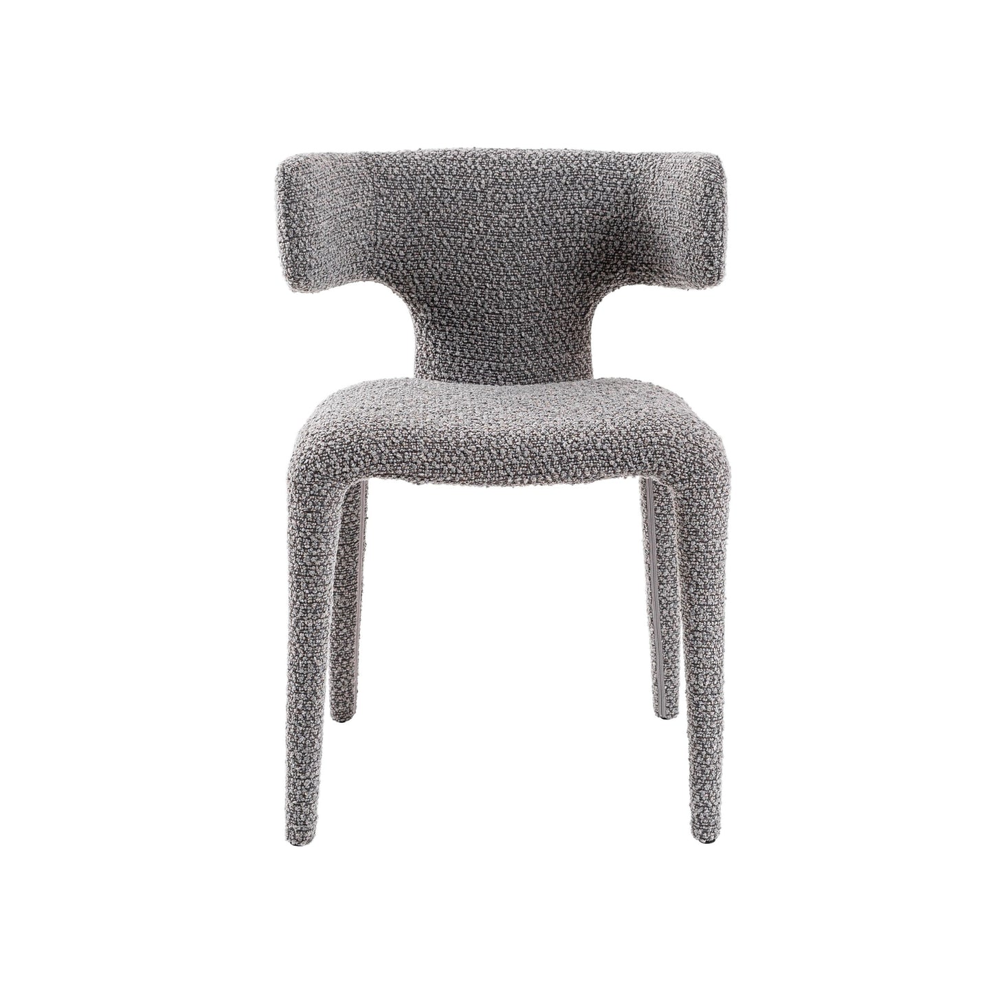 Modrest Saehee - Modern Grey Fabric Dining Chair A Captivating Soft Fabric and Contemporary Design for Sophisticated Dining Spaces