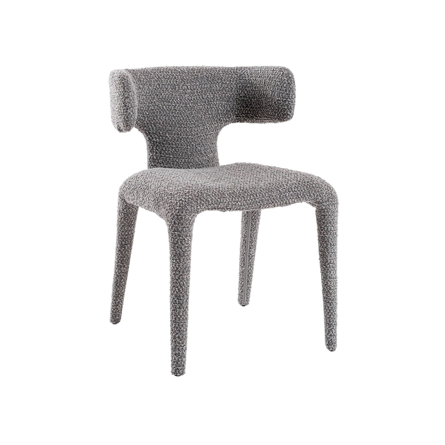 Modrest Saehee - Modern Grey Fabric Dining Chair A Captivating Soft Fabric and Contemporary Design for Sophisticated Dining Spaces