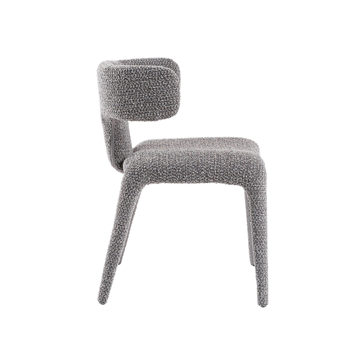 Modrest Saehee - Modern Grey Fabric Dining Chair A Captivating Soft Fabric and Contemporary Design for Sophisticated Dining Spaces