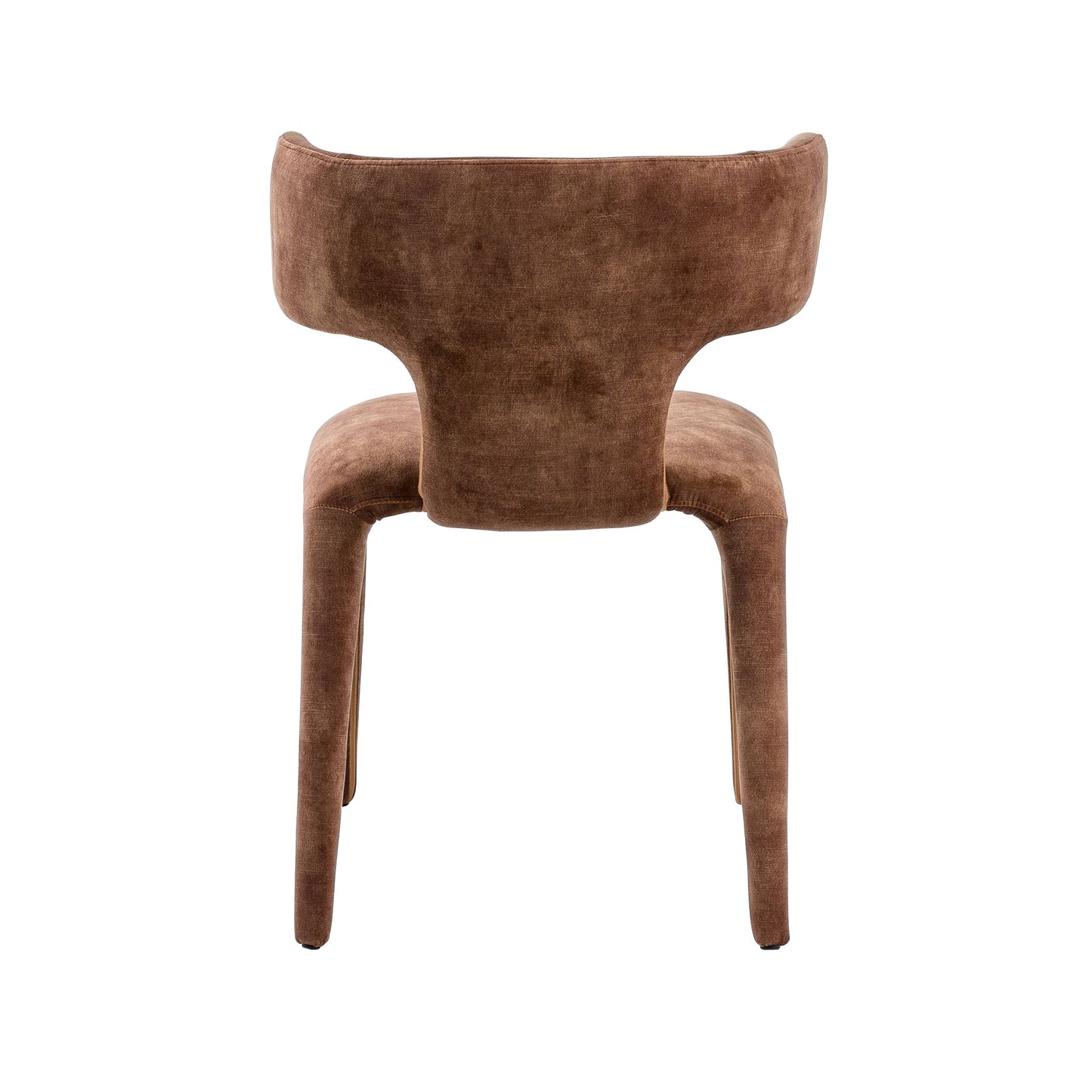 Modrest Saehee Modern Camel Velvet Fabric Dining Chair - Stylish & Comfortable Dining Seating