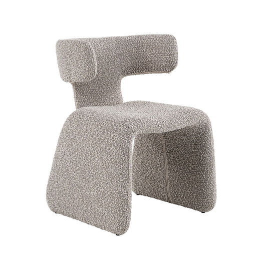Modrest Bergman Modern Off-White Fabric Dining Chair - Elegant & Durable Dining Seating
