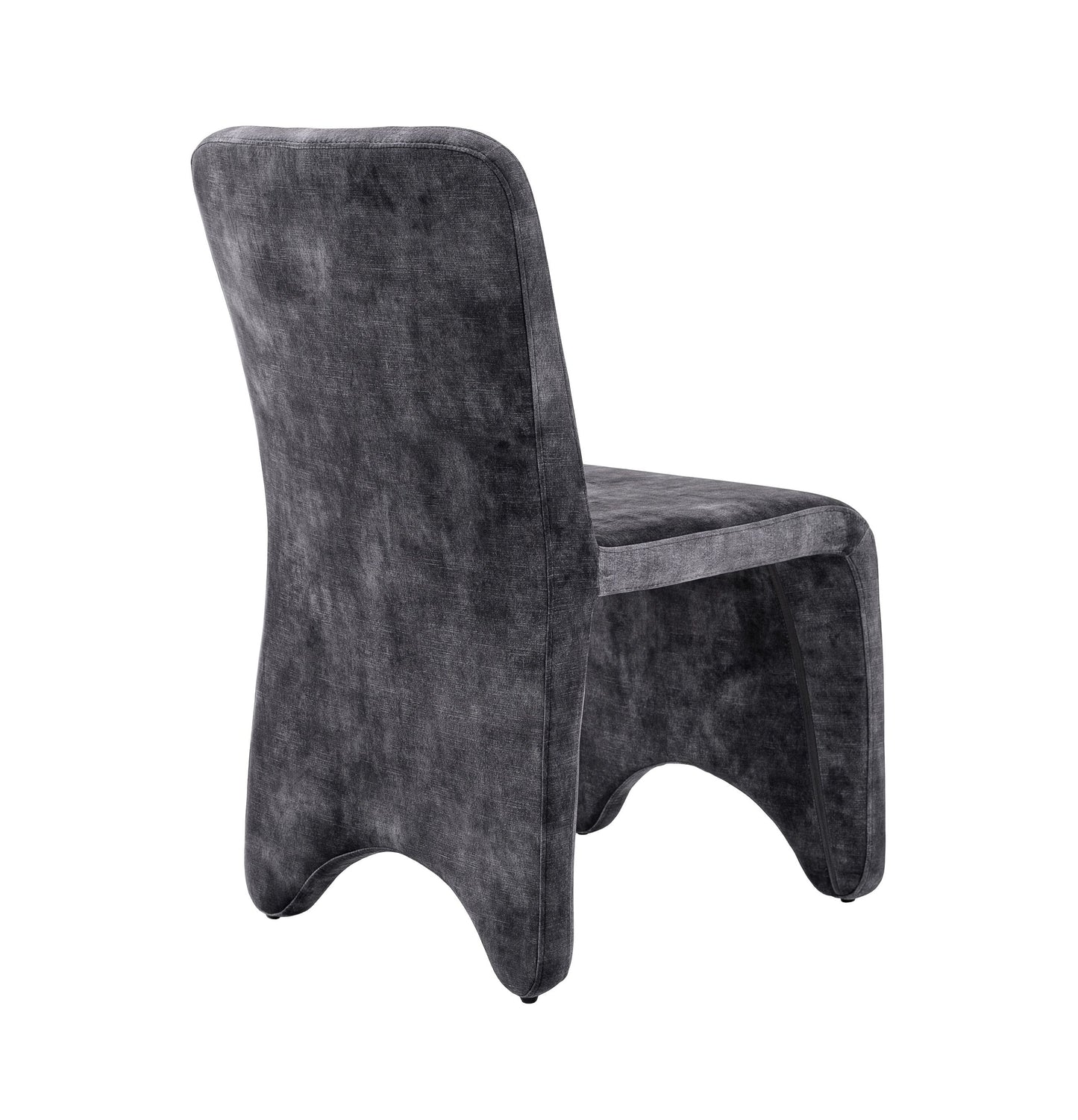 Modrest Ditka - Modern Grey Velvet Dining Chair (Set of 2) β Elegant and Comfortable Seating for Any Dining Room