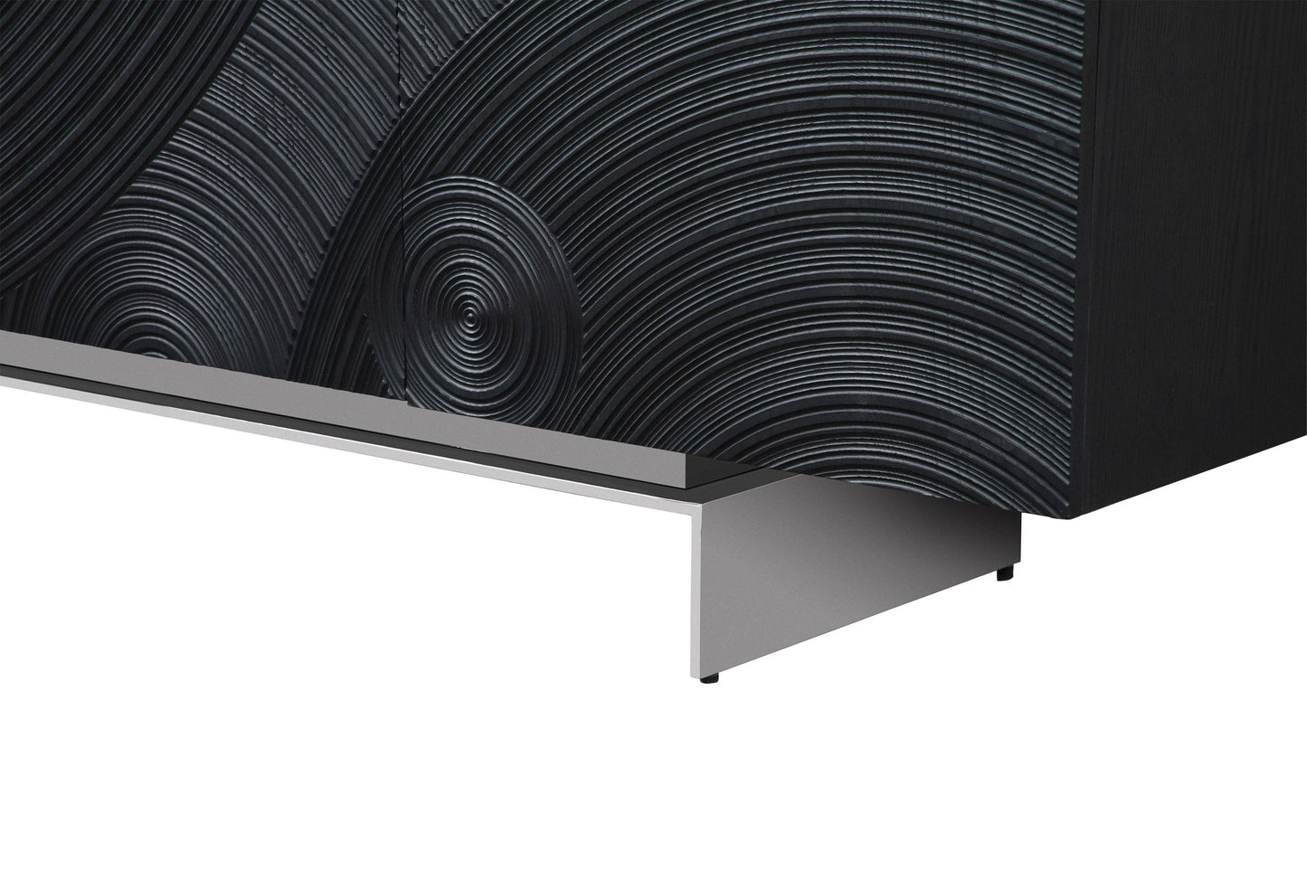 Modrest Cirque - Modern Black Ash TV Stand