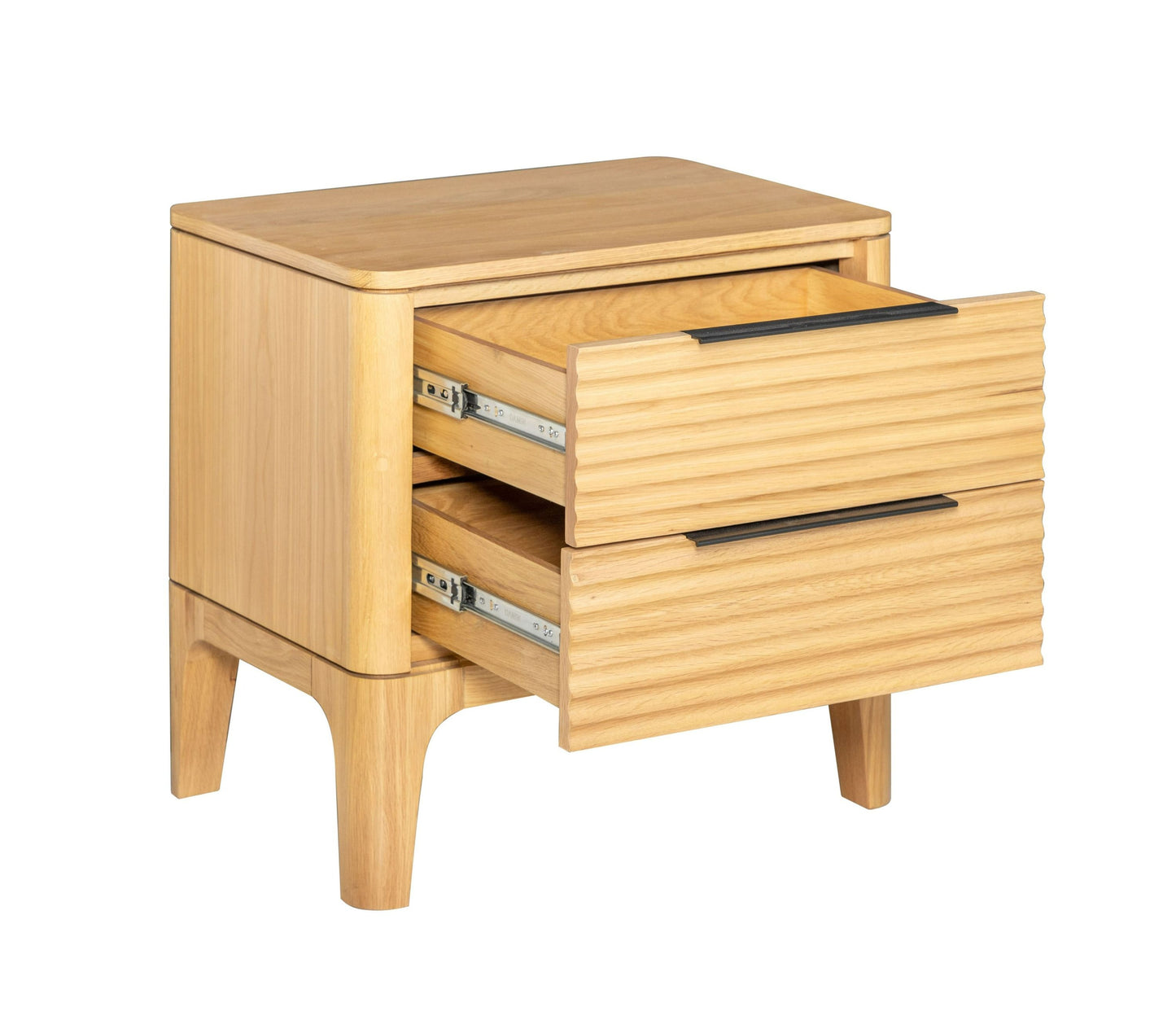 Modrest Seattle Modern Natural Oak Nightstand for Stylish and Practical Bedroom Storage