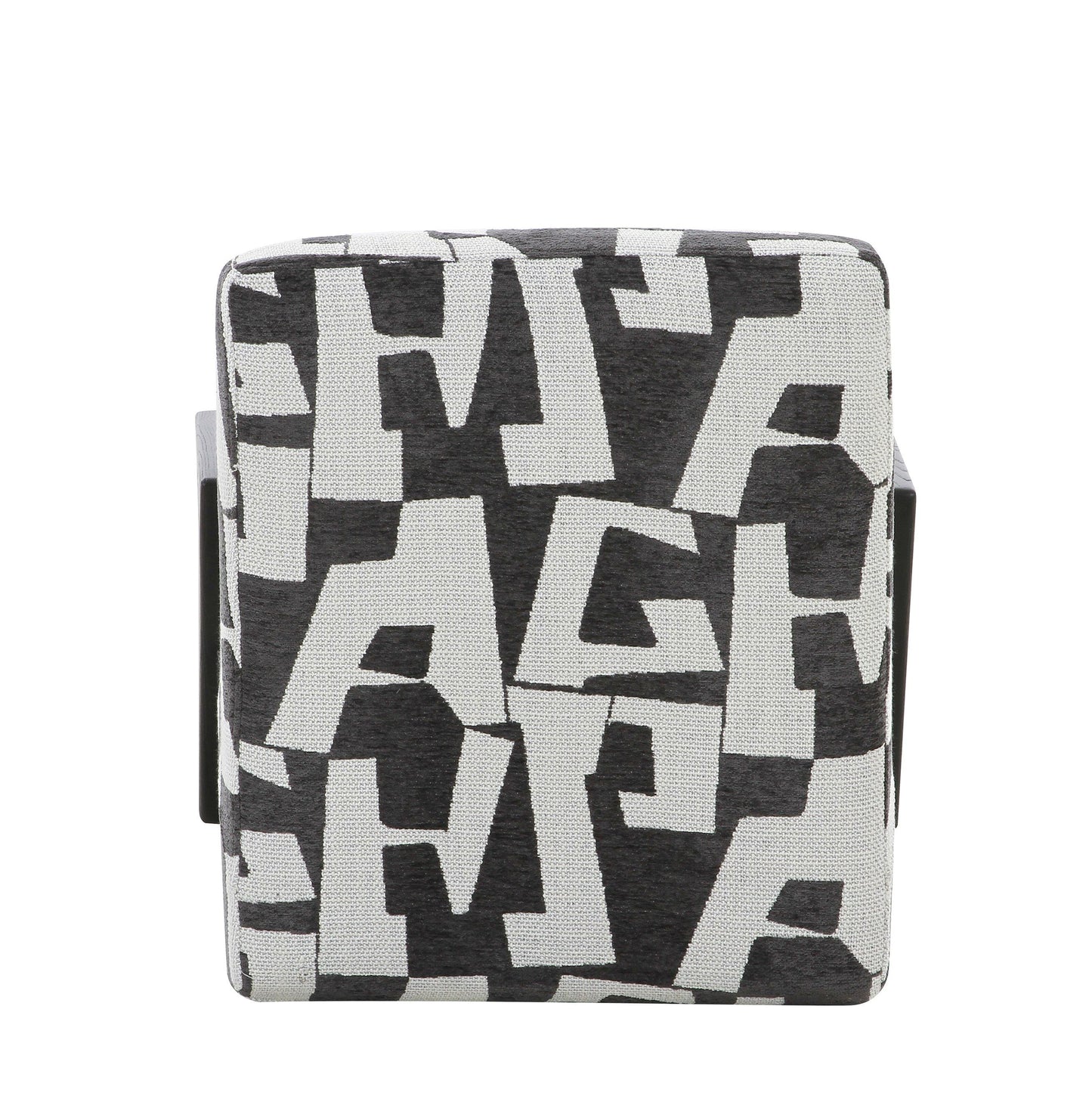 Modrest Leana Modern Black & White Fabric Accent Chair β Stylish and Comfortable Seating for Contemporary Living Spaces