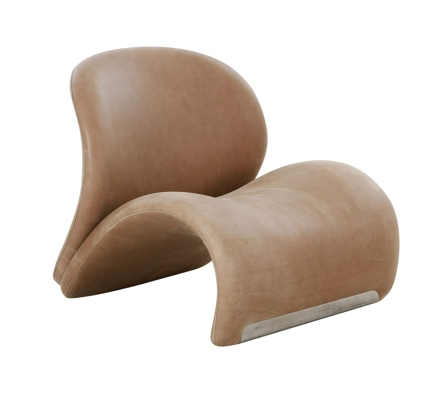 Modrest Donovan - Modern Brown Leather Accent Chair