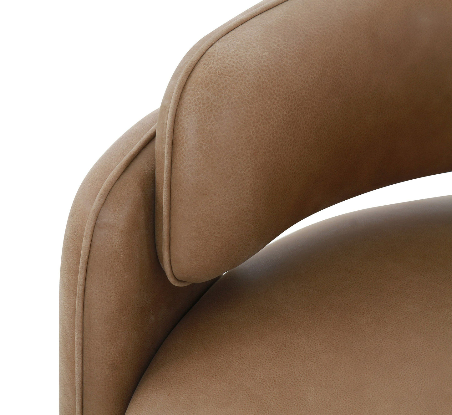 Modrest Tioga Modern Brown Leather Accent Chair β Stylish and Comfortable Seating for Contemporary Living Spaces