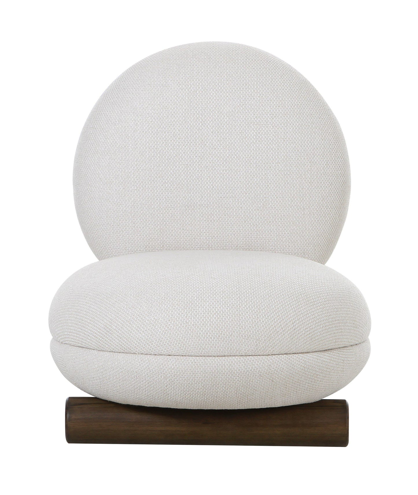 Modrest Minto Contemporary Off-White Fabric Accent Chair β Elegant and Comfortable Seating for Modern Living Spaces