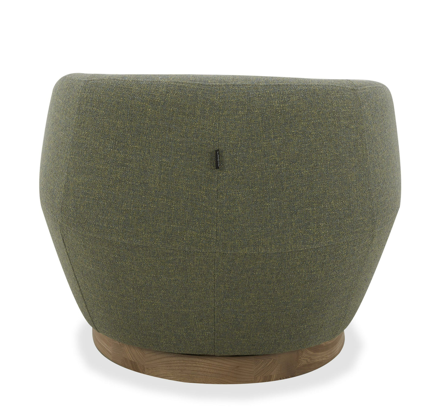 Divani Casa Agatha Modern Hemp Fabric Swivel Accent Chair - Stylish Hemp Fabric Upholstery with a Sleek Swivel Design.