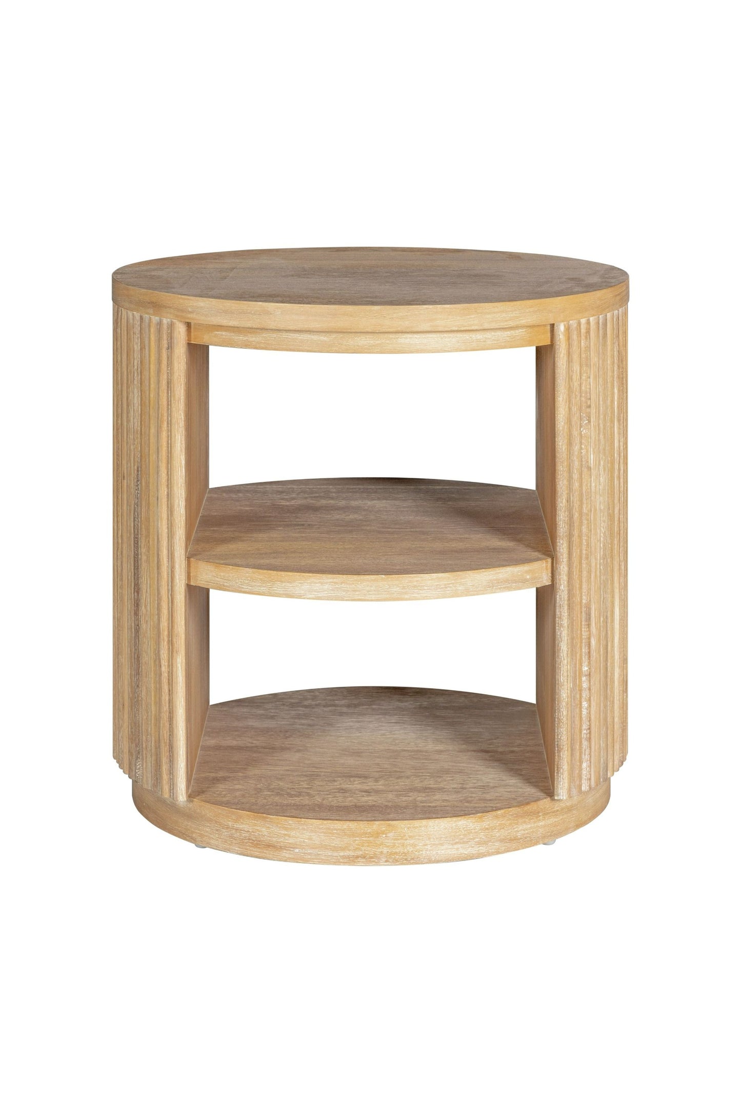 Modrest Jacobson Modern Natural Acacia End Table - Sleek and Stylish Accent for a Contemporary Living Room or Bedroom