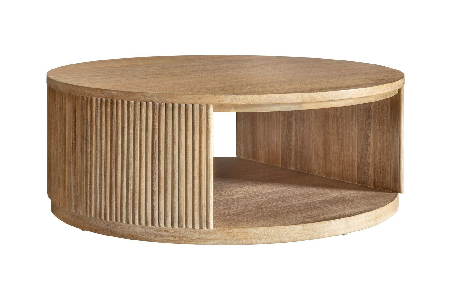 Modrest Jacobson Modern Natural Acacia Coffee Table - Stylish and Functional Addition to Your Contemporary Living Room
